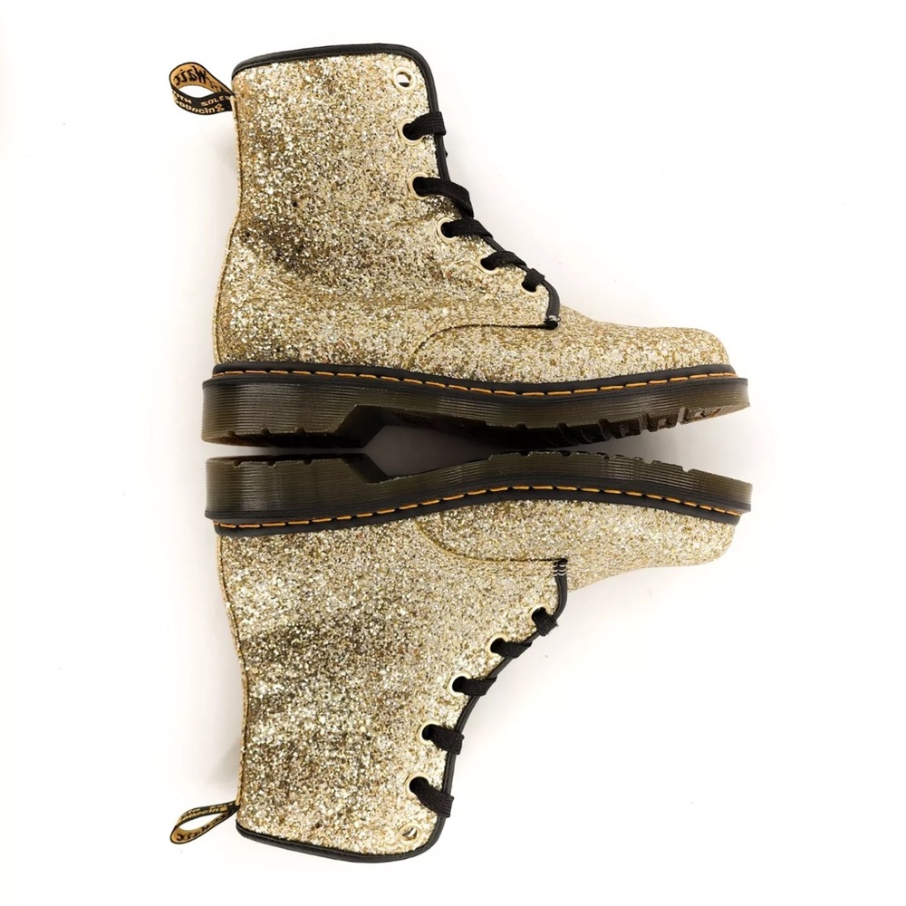 Girls DR Martens size BIG 5 
1460 FARRAH
GOLD
CHUNKY GLITTER - Picture 9 of 9